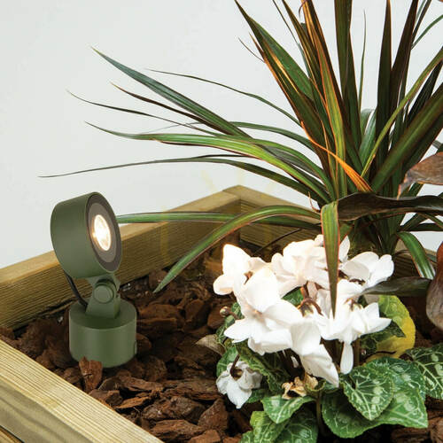 Sprawdź Zewnętrzna lampa LED typu Spike, 10 W, 3000 K, zielone aluminium, IP65, ZAMBELIS