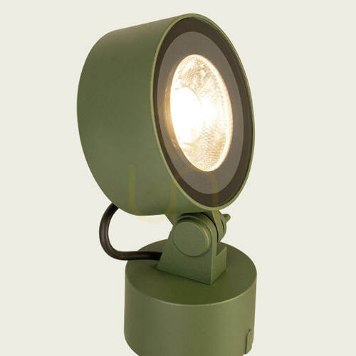 Sprawdź Zewnętrzna lampa LED typu Spike, 25 W, 3000 K, zielone aluminium, IP65, ZAMBELIS