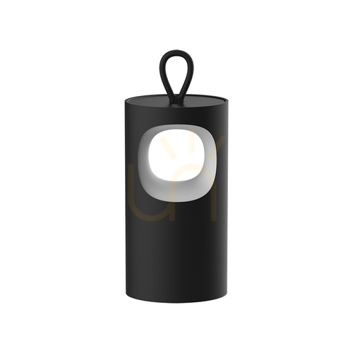Sprawdź Przenośna lampa stołowa do użytku na zewnątrz, LED 2 W, 2700 K, regulacja jasności dotykowa, czarna matowa, IP44, ZAMBELIS