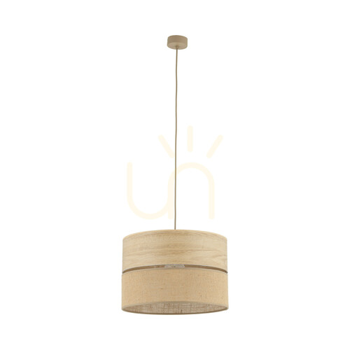 Sprawdź Dorma Wood Juta Lampa Wisząca 1 Xe27