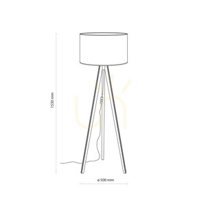 Viga Shade Sosna Lampa Podłogowa 1 Xe27 small 9