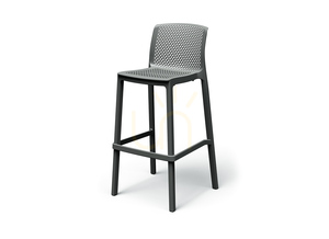 Krzesło barowe ogrodowe FNEK5510 Nexo - karbonowy FERNE small 0