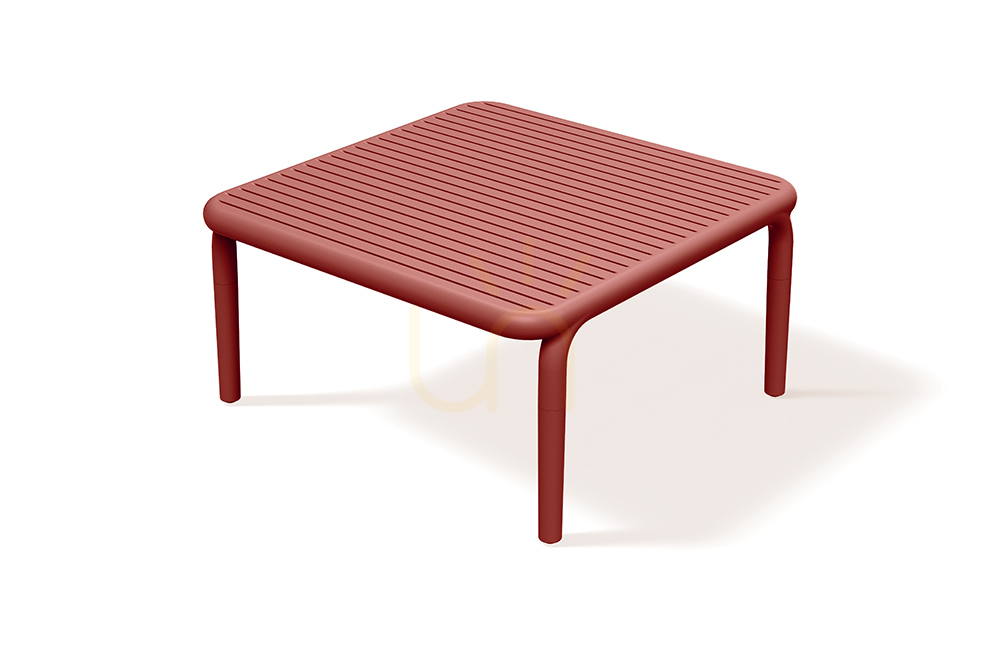 Sprawdź Stolik kawowy ogrodowy FBRS884 Brene - czerwony retro FERNE Stolik kawowy ogrodowy FBRS884 Brene - czerwony retro FERNE