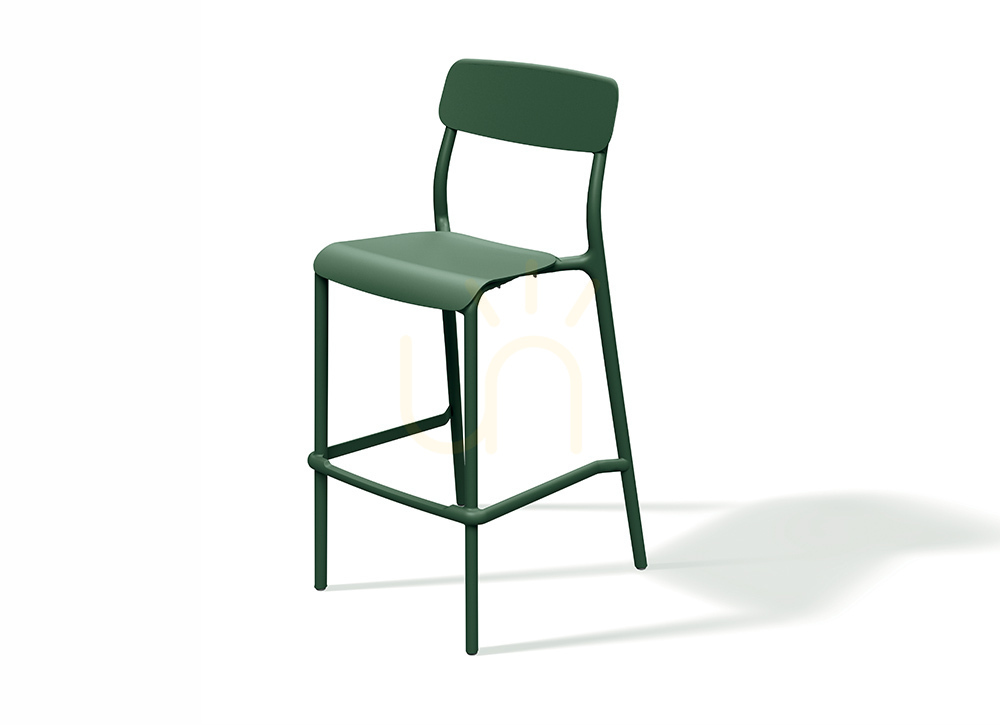 Obejrzyj Wysokie krzesło barowe ogrodowe FRIK5511 Rimo - agatowy szary FERNE Wysokie krzesło barowe ogrodowe FRIK5511 Rimo - agatowy szary FERNE