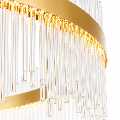 Sprawdź Żyrandol LED Step into Design HESTIA 100 cm, złoty połysk, 3000 K