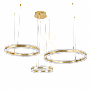 Lampa wisząca CIRCLE 80 LED mosiądz szczotkowany 80 cm small 0