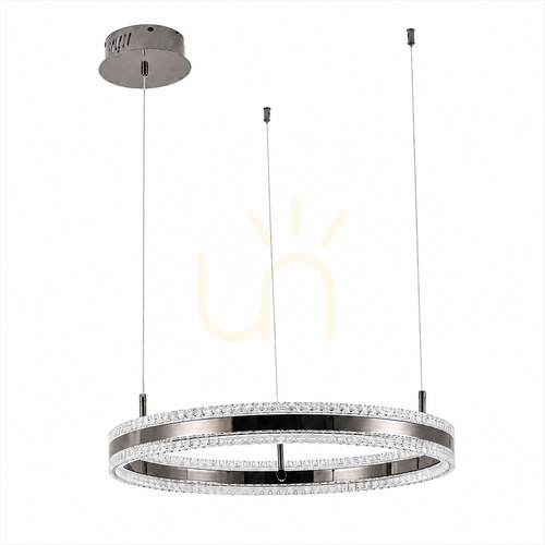 Sprawdź Lampa wisząca CIRCLE 80 LED mosiądz szczotkowany 80 cm