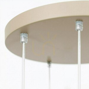Lampa wisząca Milagro Carrara 7 × E14 taupe small 5