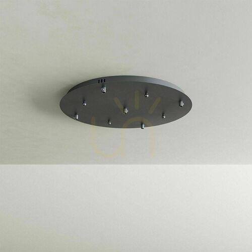 Sprawdź Klosz do lamp wiszących s.luce Modular czarny metal 5-punktowy 60 cm