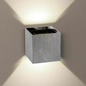 Osłona do podstawy kinkieta s.luce Ixa kwadratowa metalowa chrom 10 cm small 10