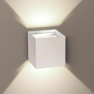 Osłona do podstawy kinkieta s.luce Ixa kwadratowa metalowa chrom 10 cm small 5