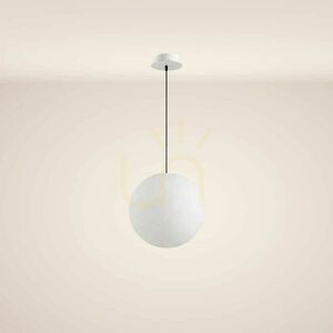 Lampa wisząca zewnętrzna s.luce Globe biała IP54 30 cm small 11