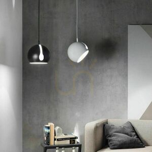 Lampa wisząca s.luce Ball czarna metalowa 20 cm E27 small 13