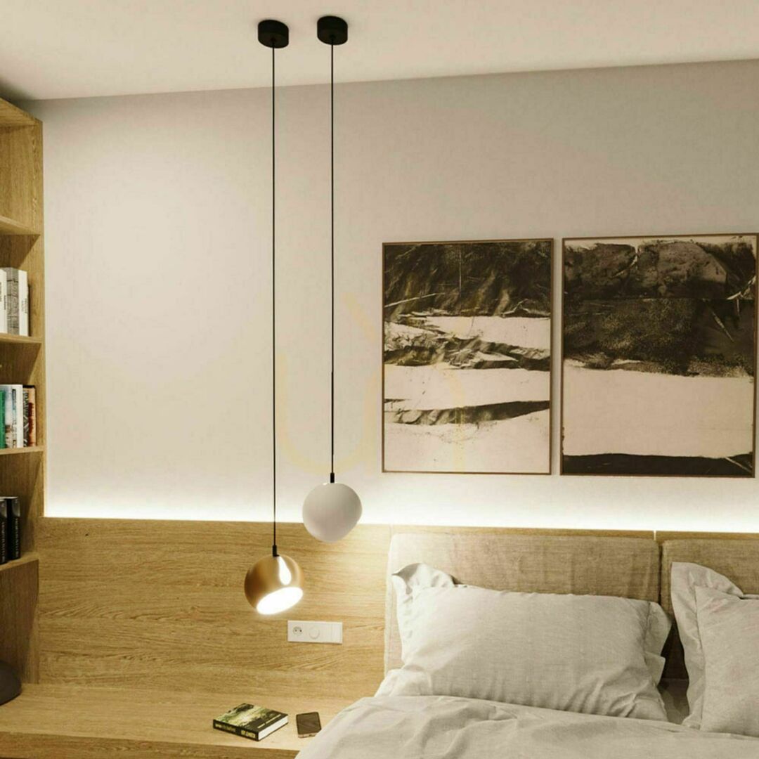 Obejrzyj Lampa wisząca s.luce Ball złota metalowa 30 cm nowoczesna Lampa wisząca s.luce Ball złota metalowa 30 cm nowoczesna