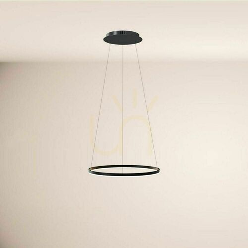 Sprawdź Lampa wisząca s.luce Ring LED czarna 60 cm