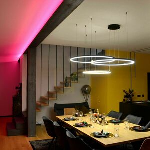 Lampa wisząca s.luce Ring LED 80 cm złota 36W 3000K kabla dimmable small 12