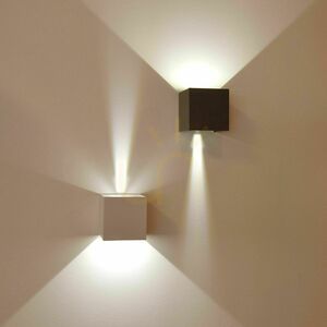 Kinkiet LED s.luce Ixa srebrny metalowy kwadratowy IP44 10 cm small 4