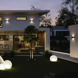Kinkiet LED s.luce Ixa srebrny metalowy kwadratowy IP44 10 cm small 7