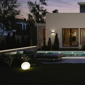 Kinkiet LED s.luce Ixa srebrny metalowy kwadratowy IP44 10 cm small 9