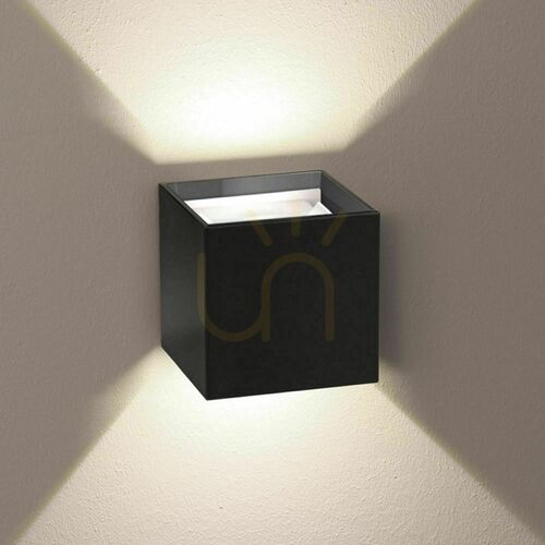 Sprawdź Kinkiet LED s.luce Ixa srebrny metalowy 10x10 cm 10W IP20 dimmable
