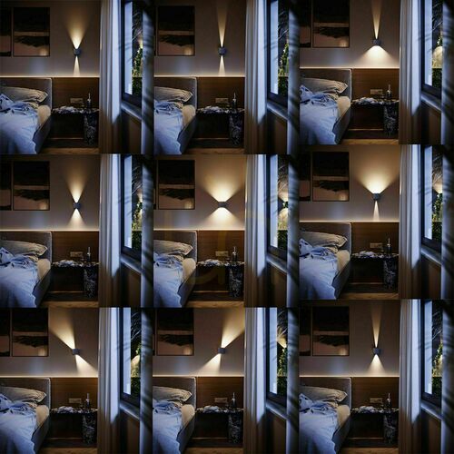 Sprawdź Kinkiet LED s.luce Ixa czarny kwadratowy metalowy 10W IP20 dimmable