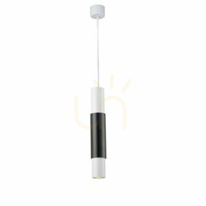 Lampa wisząca s.luce Crutch biała z chromowanym cylindrem GU10 1-punktowa 5,8 cm small 12
