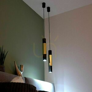 Lampa wisząca s.luce Crutch GU10 biała, osłona aluminiowa szczotkowana small 2