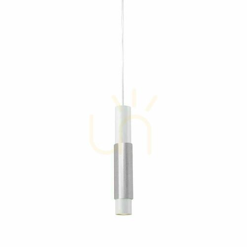 Sprawdź Lampa wisząca s.luce Crutch GU10 biała, osłona aluminiowa szczotkowana