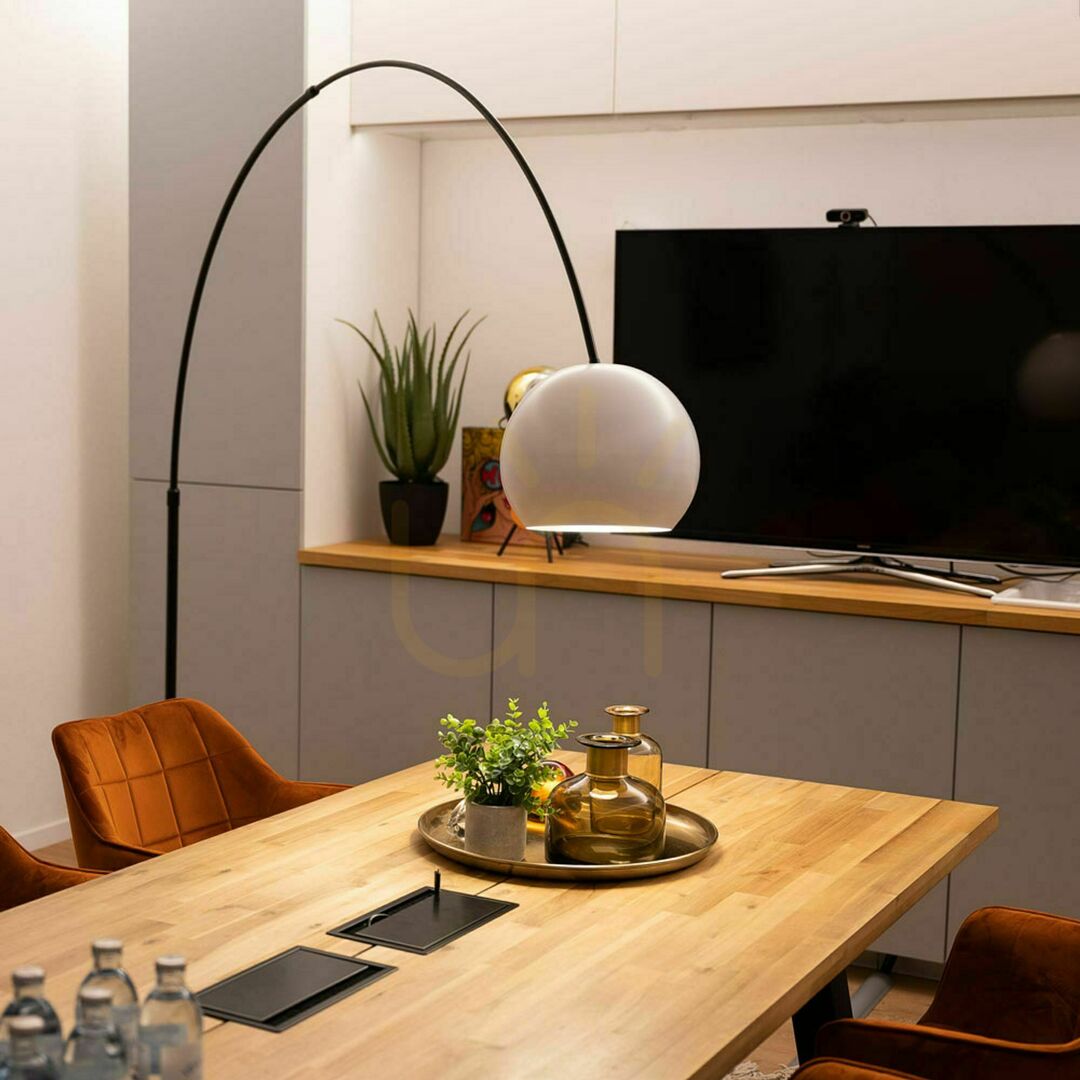 Obejrzyj Lampa podłogowa łukowa s.luce Ball złota marmur 220 cm Lampa podłogowa łukowa s.luce Ball złota marmur 220 cm