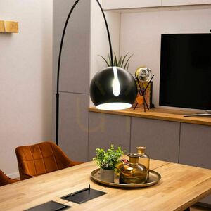 Lampa podłogowa łukowa s.luce Ball złota marmur 220 cm 2 Lampa podłogowa łukowa s.luce Ball złota marmur 220 cm small 2