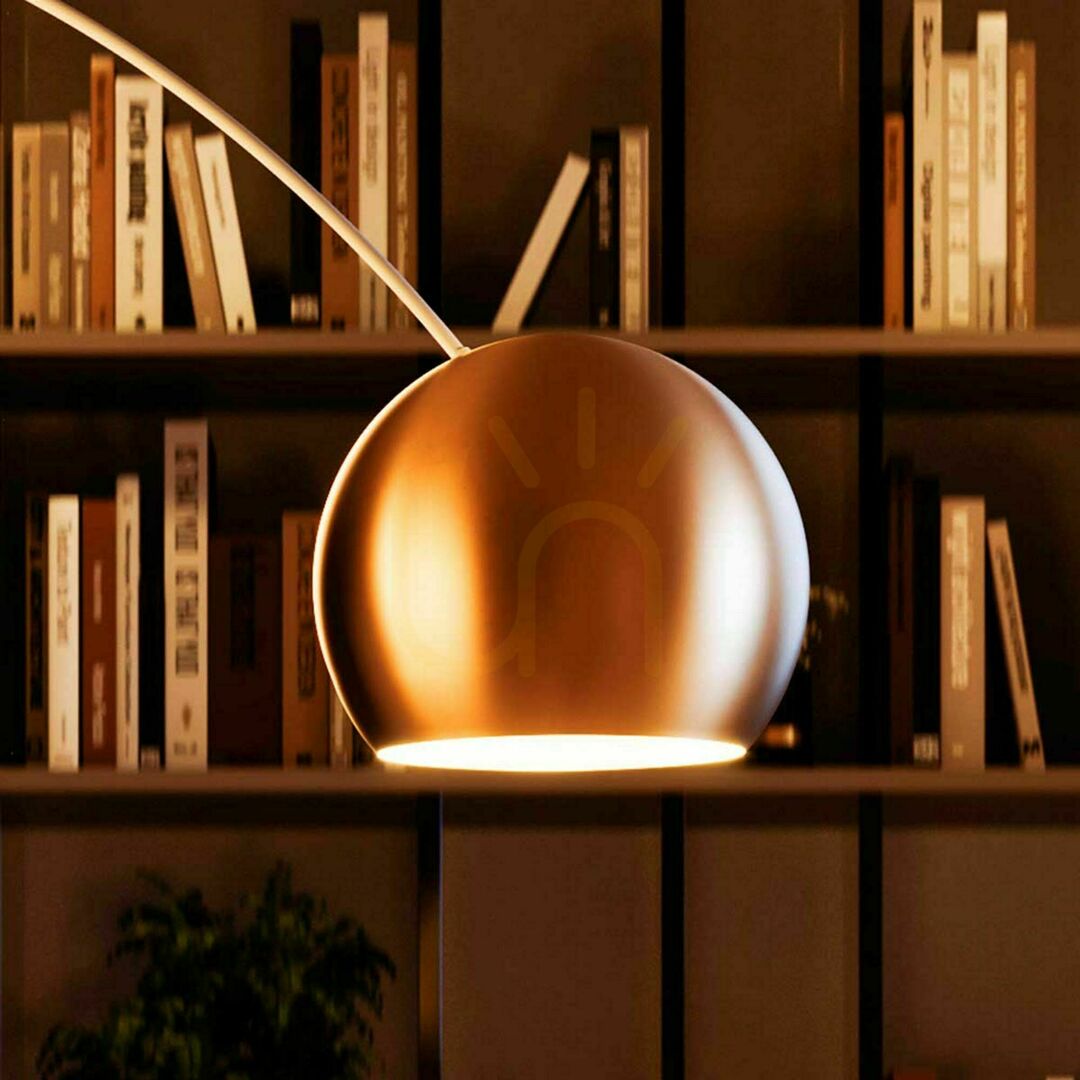 Obejrzyj Lampa podłogowa łukowa s.luce Ball złota marmur 220 cm Lampa podłogowa łukowa s.luce Ball złota marmur 220 cm