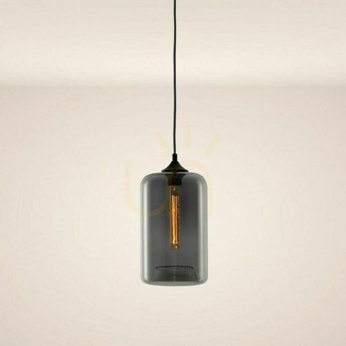 Sprawdź Lampa wisząca s.luce Cruet Up, przydymione szkło, E27, Ø 17 cm, retro