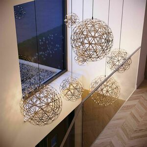 Żyrandol s.luce Atom XL LED 3 kule 30/50/70 cm czarny chrom ściemnialny small 5