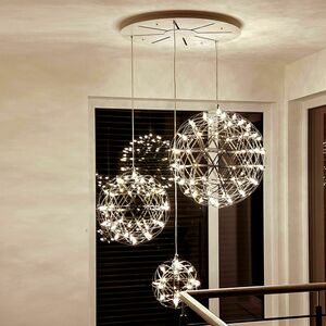 Żyrandol s.luce Atom XL LED 3 kule 30/50/70 cm czarny chrom ściemnialny small 0