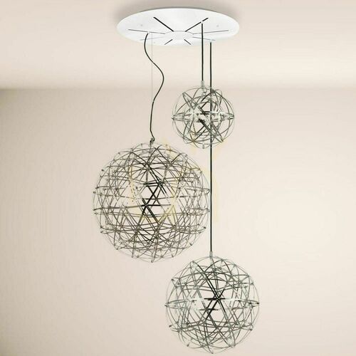 Sprawdź Żyrandol s.luce Atom XL złoty LED 152x0,3 W 30/50/70 cm okrągły nowoczesny