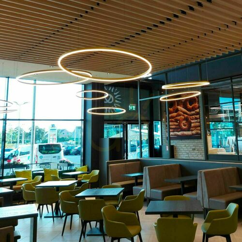 Sprawdź Lampa wisząca s.luce Ring LED biała 120 cm Okrągła Nowoczesna