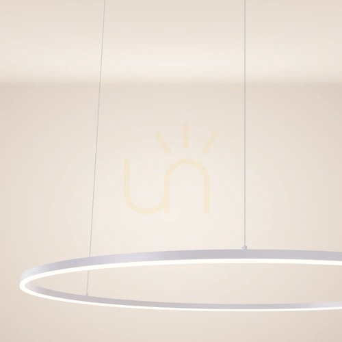 Sprawdź Lampa wisząca s.luce Ring LED biała Ø150 cm okrągła nowoczesna