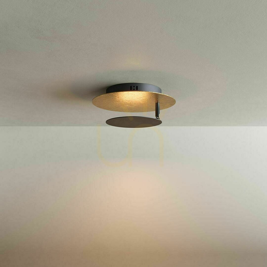 Wyświetl Plafon LED s.luce Plate złoty 60 cm okrągły metalowy dimmable 3000 K Plafon LED s.luce Plate złoty 60 cm okrągły metalowy dimmable 3000 K