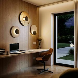 Plafon LED s.luce Plate złoty 60 cm okrągły metalowy dimmable 3000 K 2 Plafon LED s.luce Plate złoty 60 cm okrągły metalowy dimmable 3000 K small 2