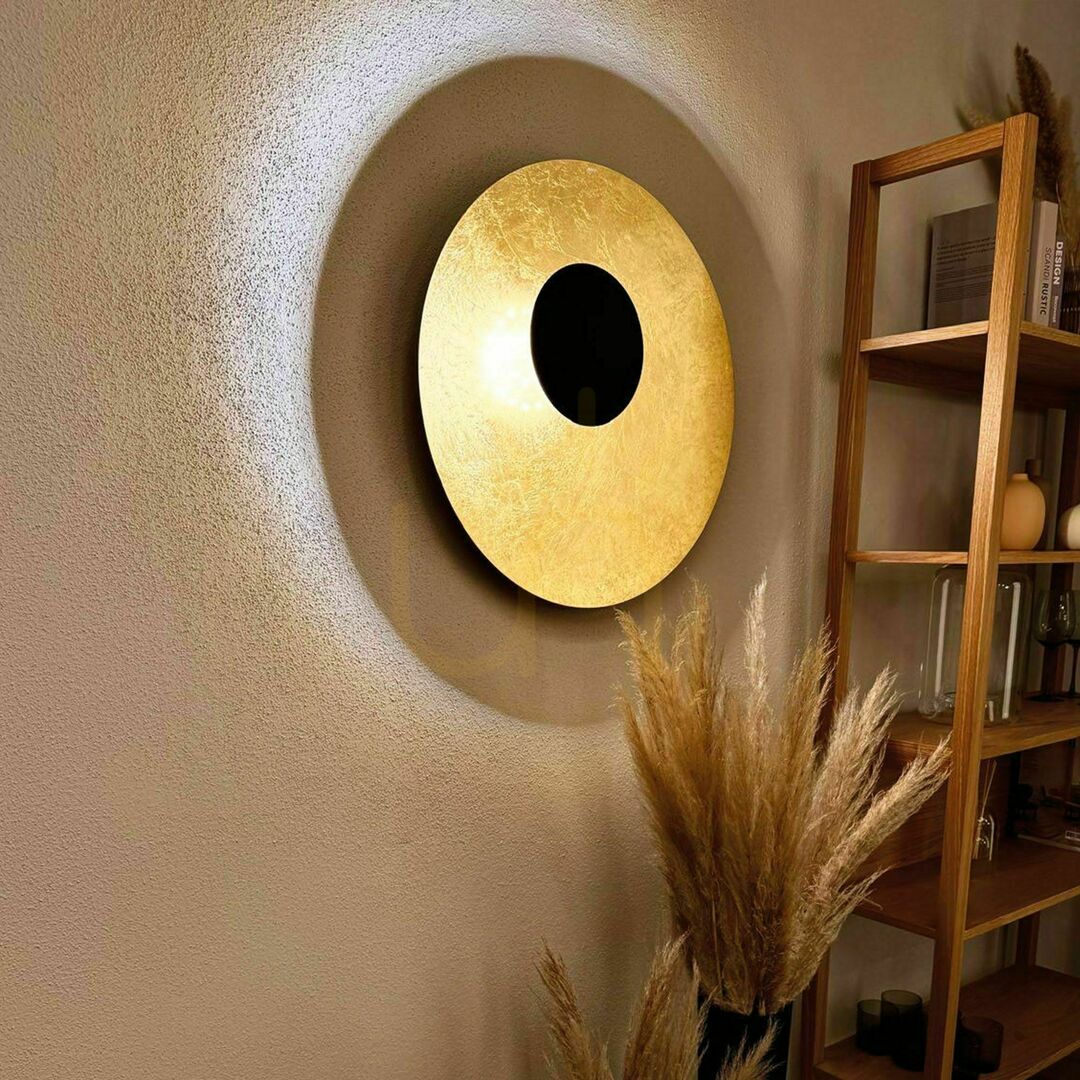 Wyświetl Plafon LED s.luce Plate złoty 60 cm okrągły metalowy dimmable 3000 K Plafon LED s.luce Plate złoty 60 cm okrągły metalowy dimmable 3000 K