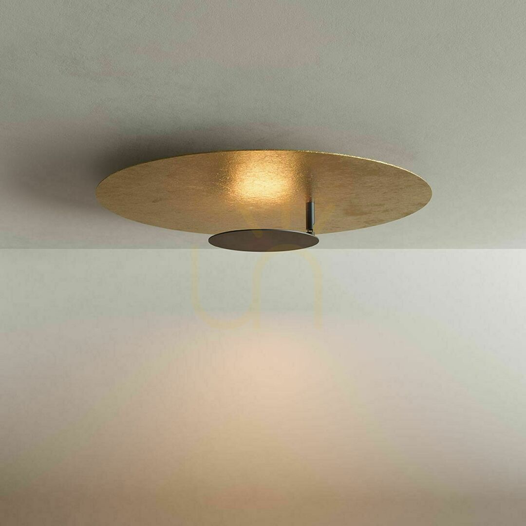 Sprawdź Plafon LED s.luce Plate złoty 60 cm okrągły metalowy dimmable 3000 K Plafon LED s.luce Plate złoty 60 cm okrągły metalowy dimmable 3000 K