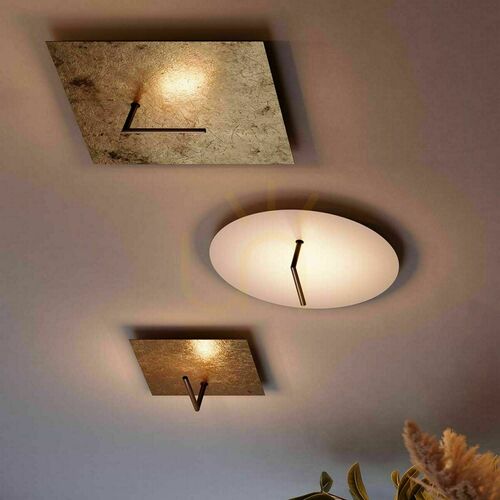 Sprawdź Plafon LED s.luce Edge złoty 30 cm kwadratowy metalowy 18W 3000K 1600 lm dimmable