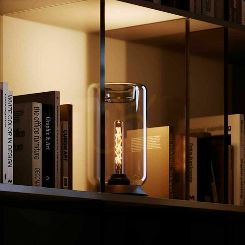 Sprawdź Lampa stołowa s.luce Cruet szklana transparentna E27 retro 14 cm