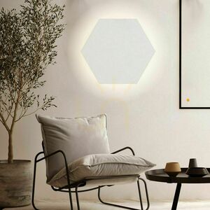Kinkiet LED s.luce Hive złoty 55 cm sześciokątny metal nowoczesny small 11