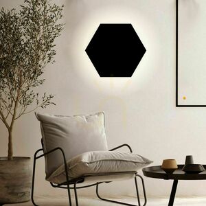 Kinkiet LED s.luce Hive złoty 55 cm sześciokątny metal nowoczesny small 6