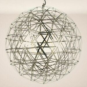 Lampa wisząca s.luce Atom LED chrom 70 cm 92x0,3W ściemnialna small 2