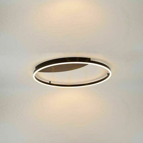 Sprawdź Plafon LED s.luce Ring czarny 80 cm 36W 3000K ściemnialny