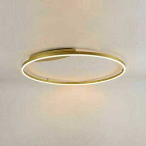 Plafon s.luce Ring LED złoty okrągły 100 cm 45W 3000K ściemnialny small 0