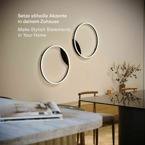 Sprawdź Plafon s.luce Ring LED czarny 100 cm okrągły ściemnialny 3000 K