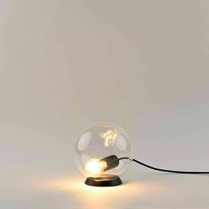 Lampka stołowa s.luce Orb szklana kula brązowa 40 cm E27 small 8